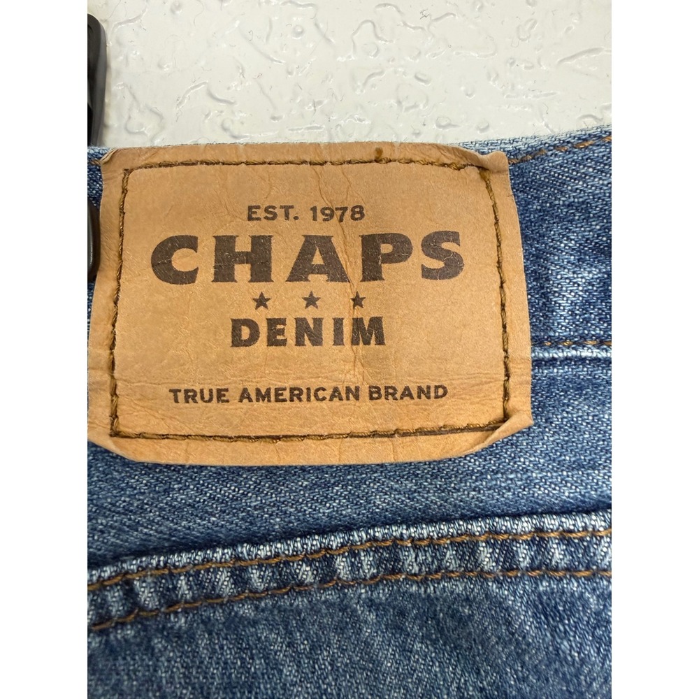 Mens Chaps Denim‎ Jeans True American Brand Cotton Blue 40x32 - Picture 3 of 5